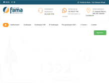 Tablet Screenshot of faculdademachadodeassis.edu.br